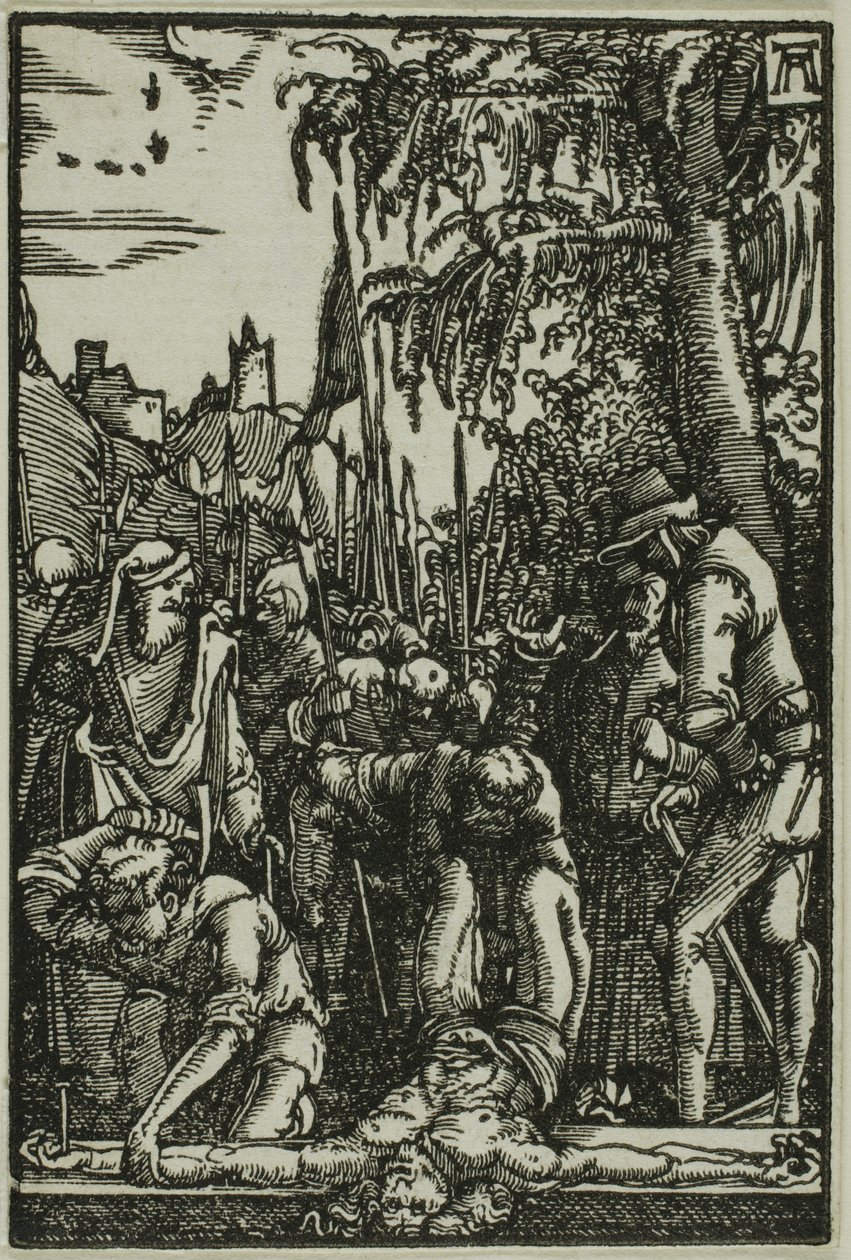 Att spika på korset, från Människans fall och återlösning av Albrecht Altdorfer