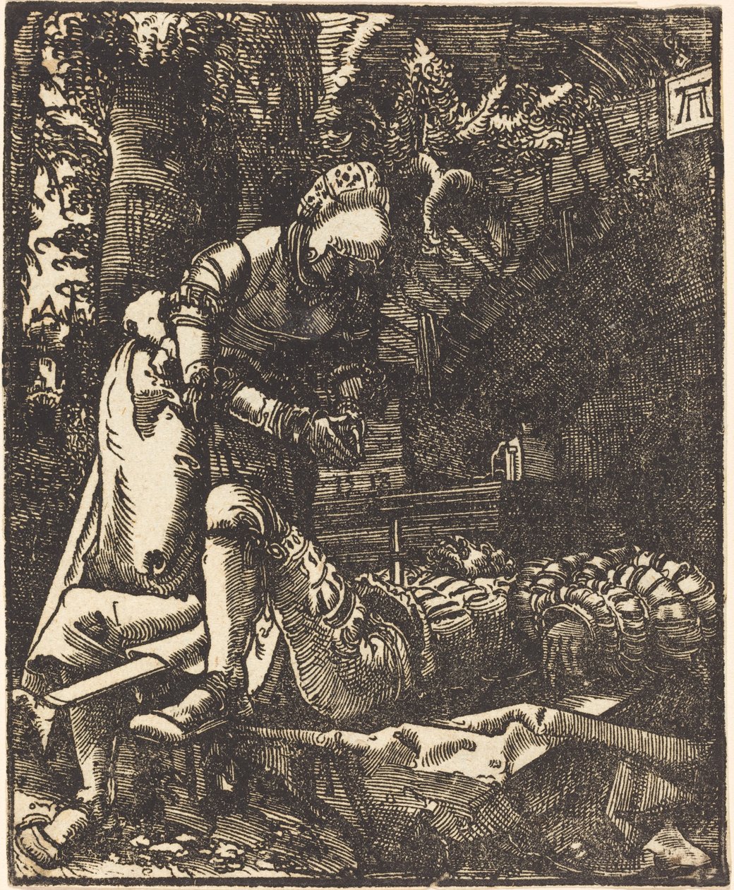 Pyramus och Thisbe av Albrecht Altdorfer
