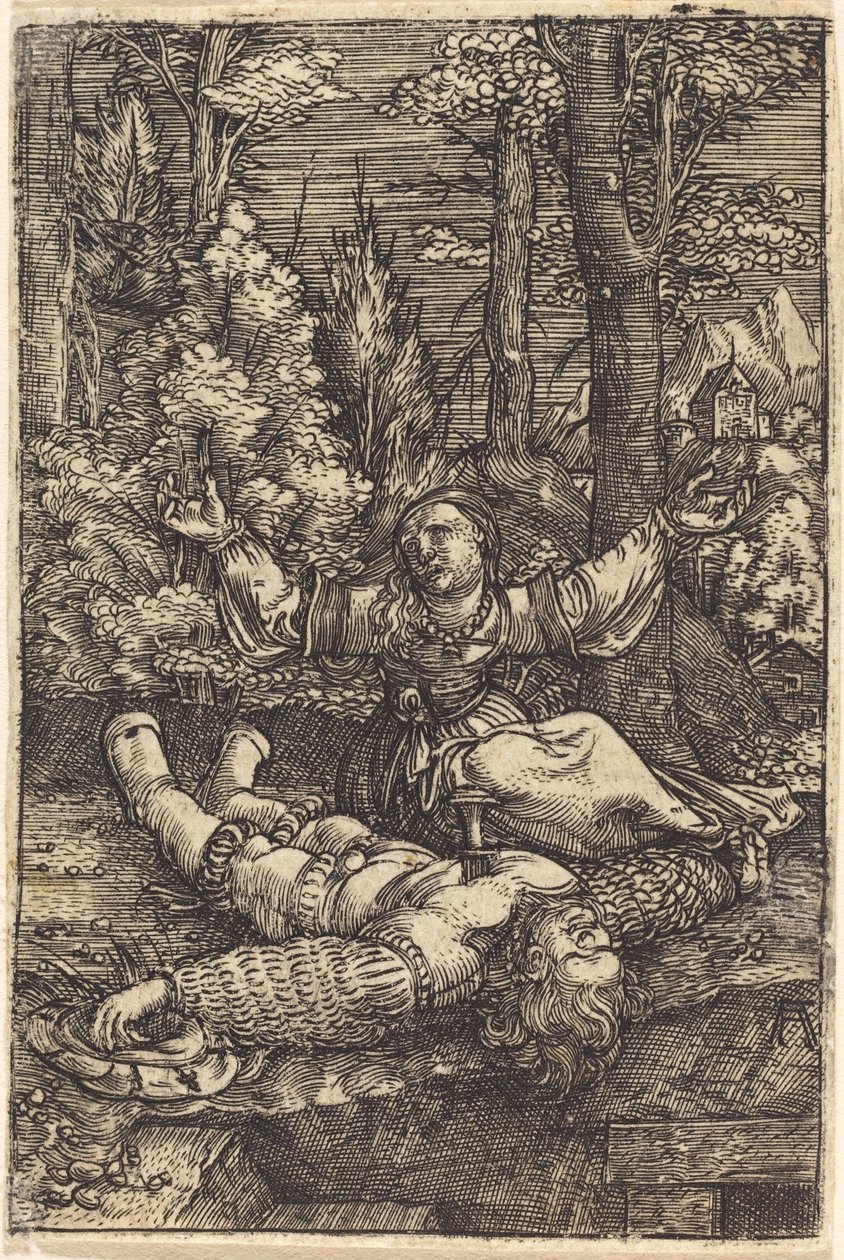 Pyramus och Thisbe av Albrecht Altdorfer