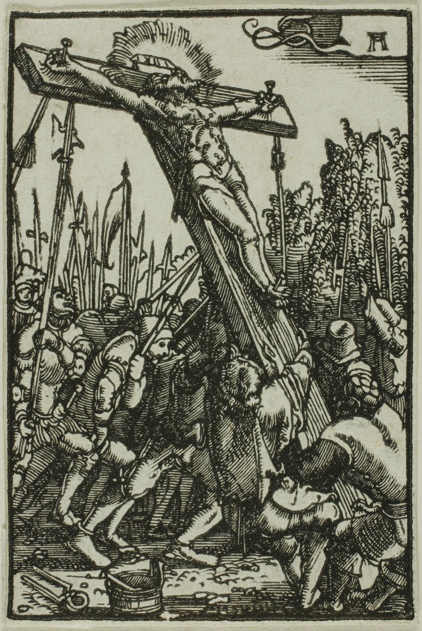 Korshöjning, från Människans fall och återlösning av Albrecht Altdorfer