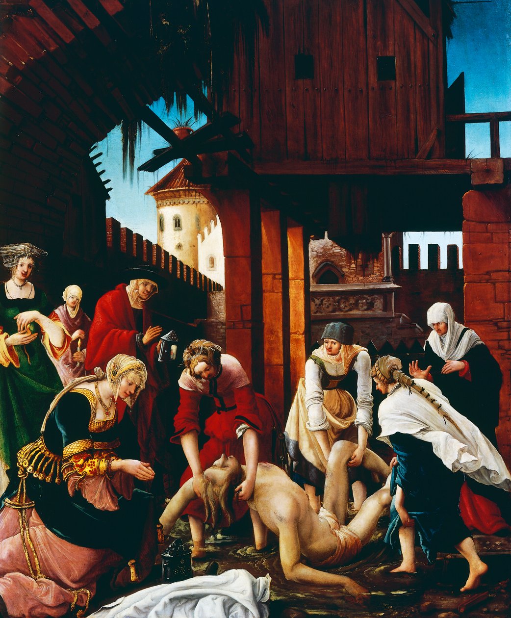 Återhämtning av St Sebastians kropp, ca. 1510 av Albrecht Altdorfer