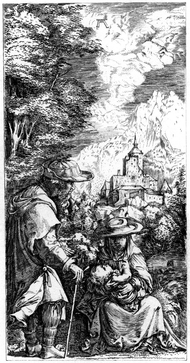 Vila på flykten till Egypten, c1515-1519 1849. av Albrecht Altdorfer