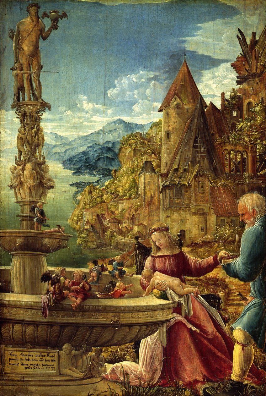 Vila under flykten till Egypten av Albrecht Altdorfer