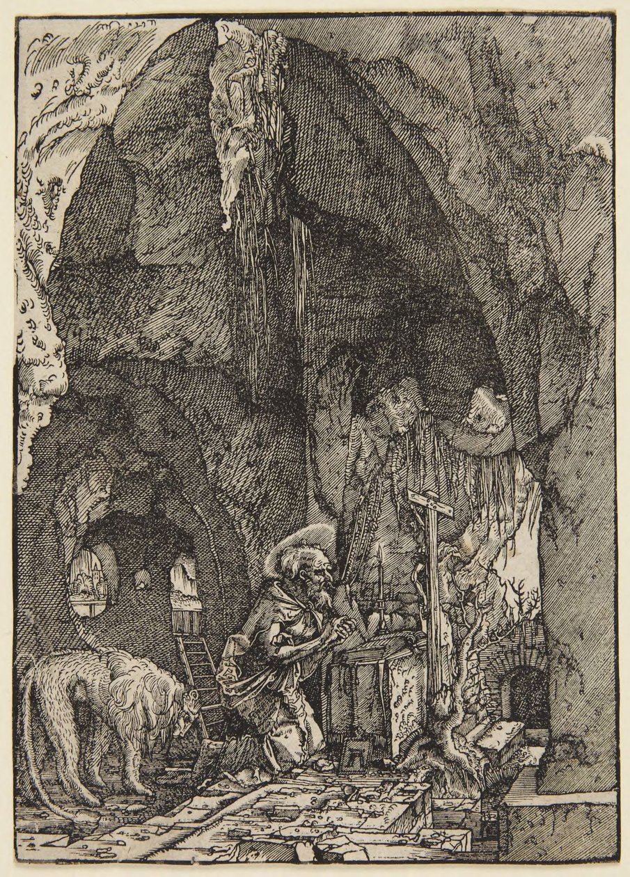 Sankt Hieronymus i en grotta av Albrecht Altdorfer