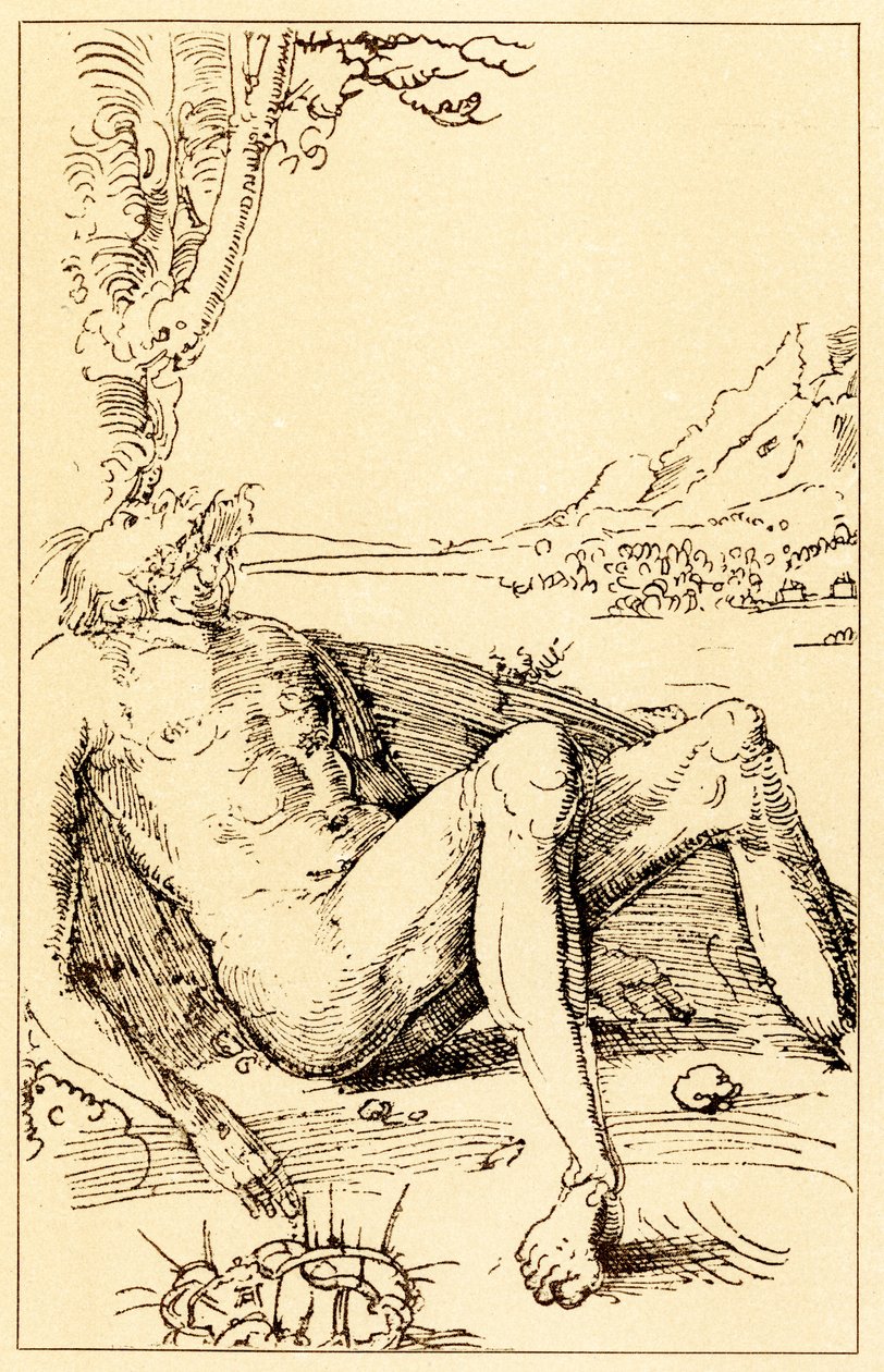 Studera på en klagosång av Albrecht Altdorfer