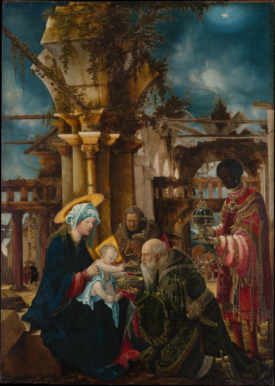 De vise männens tillbedjan av Albrecht Altdorfer