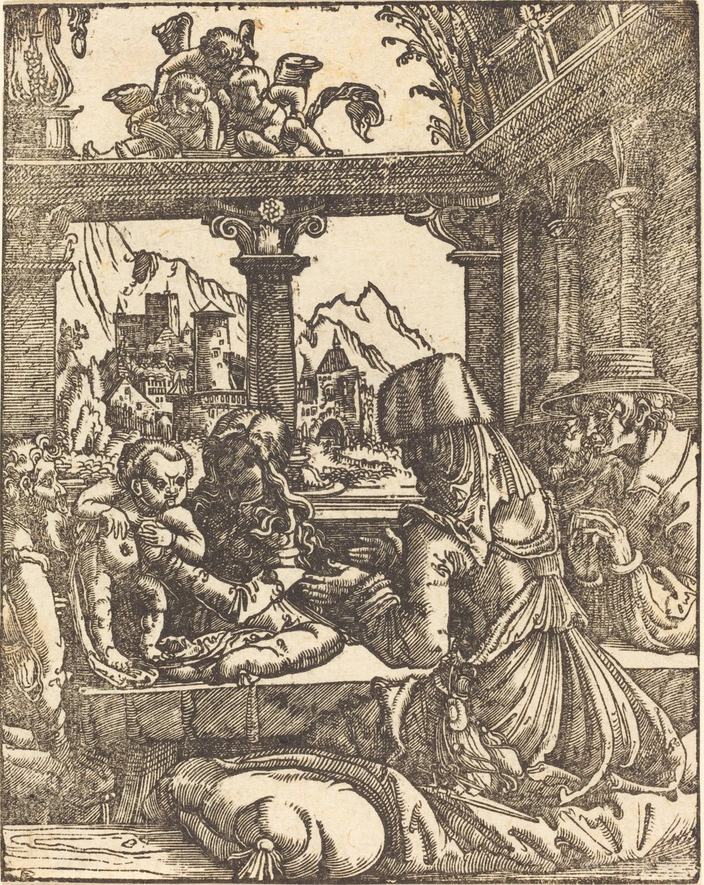 Tillbedjan av herdarna av Albrecht Altdorfer