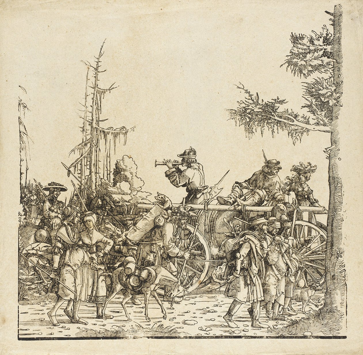 Bagagevagnen av Albrecht Altdorfer