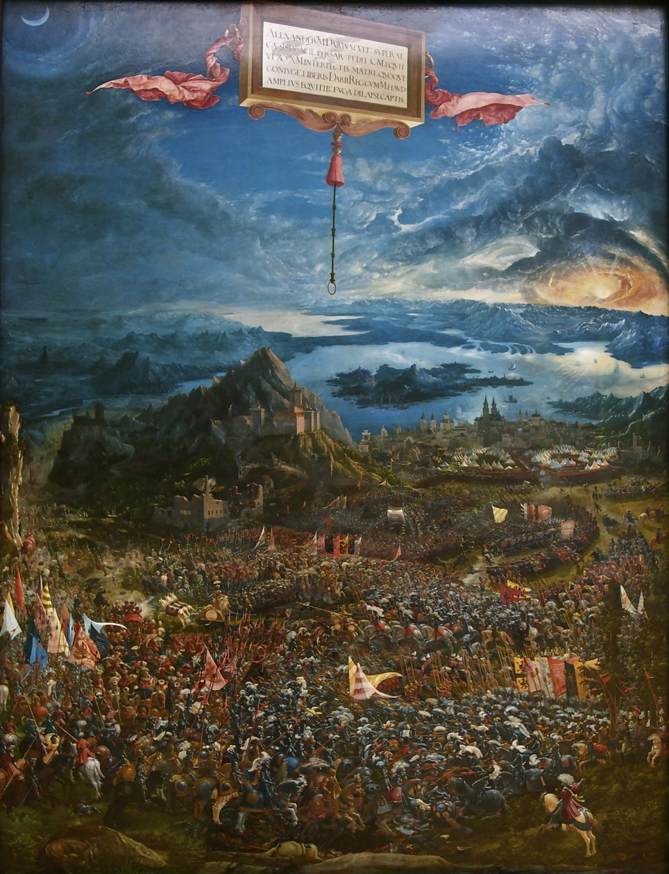 Slaget vid Alexander vid Issus, 1529 av Albrecht Altdorfer