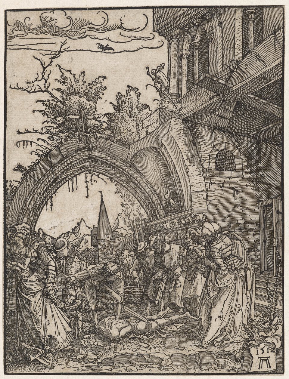 Halshuggningen av Johannes Döparen, 1512. av Albrecht Altdorfer