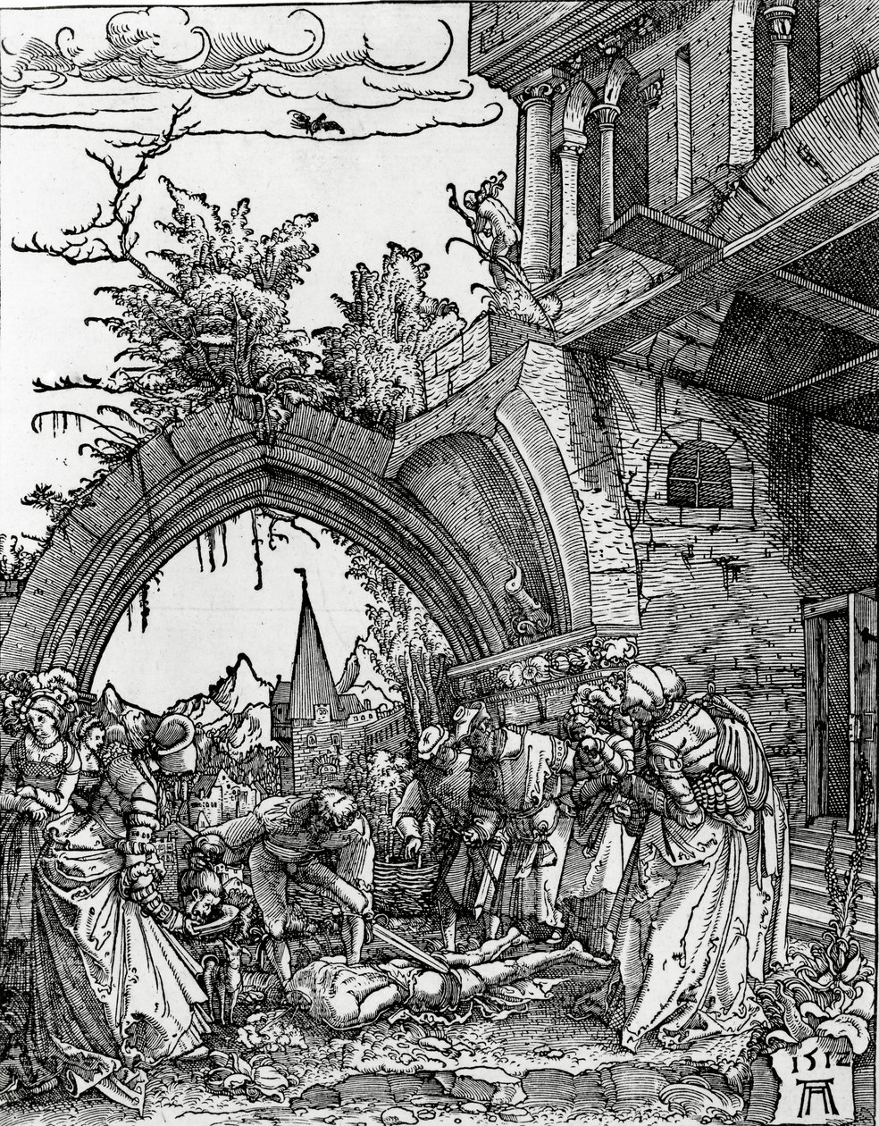 Halshuggningen av Johannes Döparen av Albrecht Altdorfer