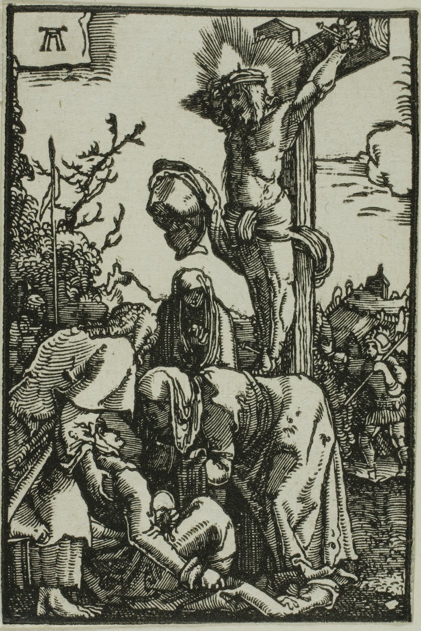 Korsfästelsen, från Människans fall och återlösning av Albrecht Altdorfer
