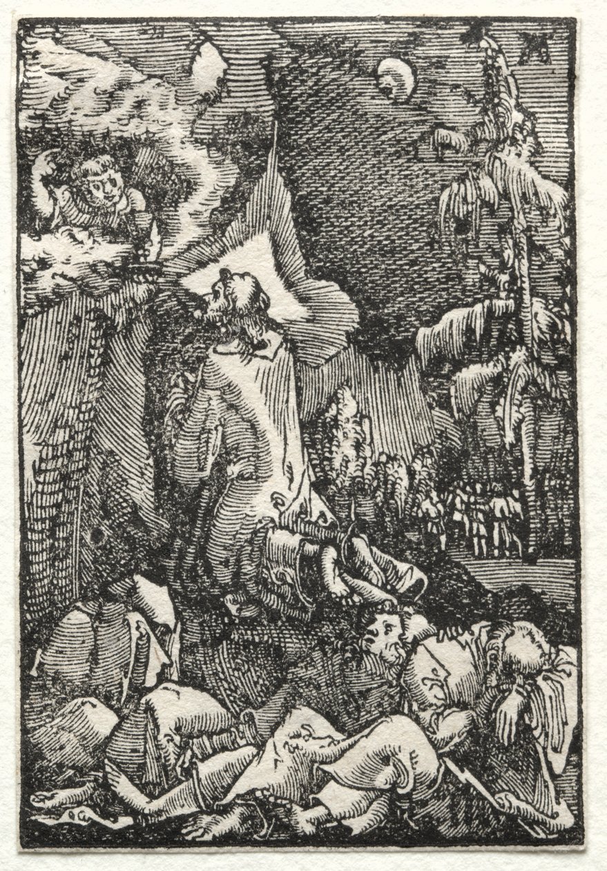 Människans fall och återlösning: Chirst på Oljeberget, ca. 1515. av Albrecht Altdorfer
