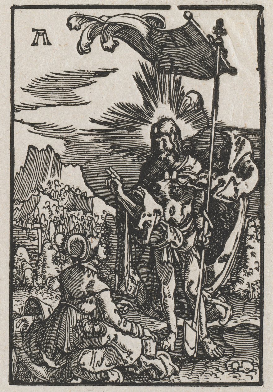 Människans fall och återlösning: Kristus visar sig för den heliga Maria Magdalena av Albrecht Altdorfer