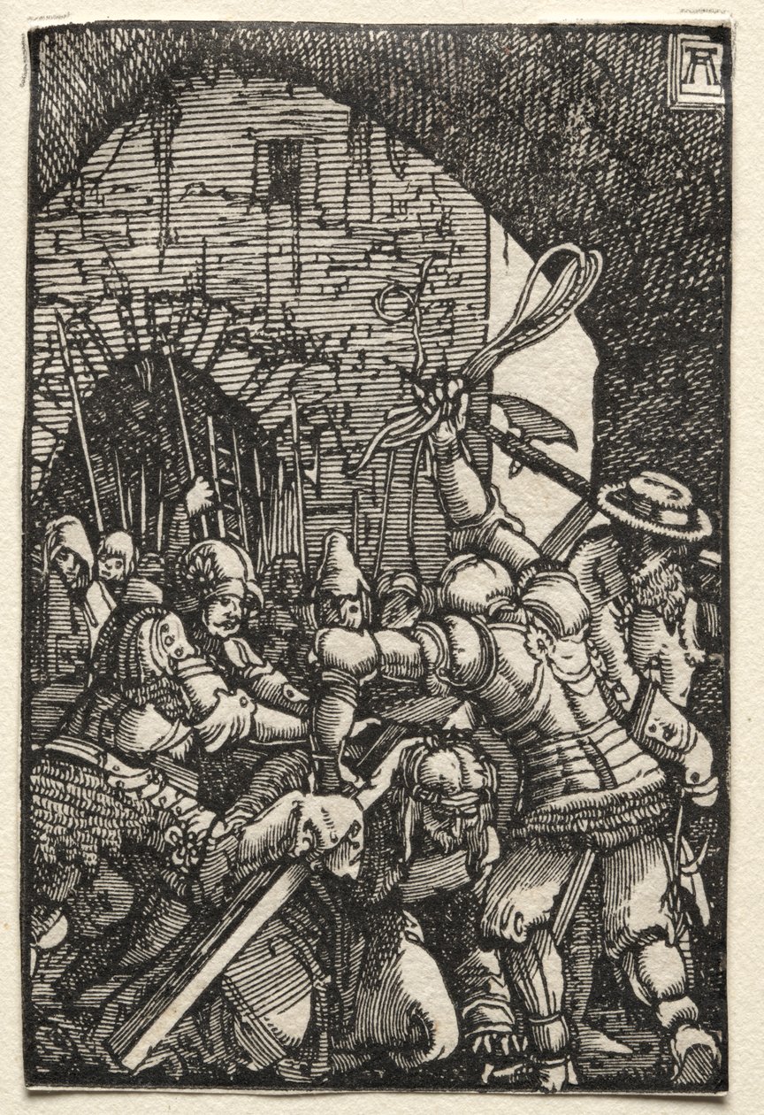 Människans fall och återlösning: Kristus som bär korset av Albrecht Altdorfer