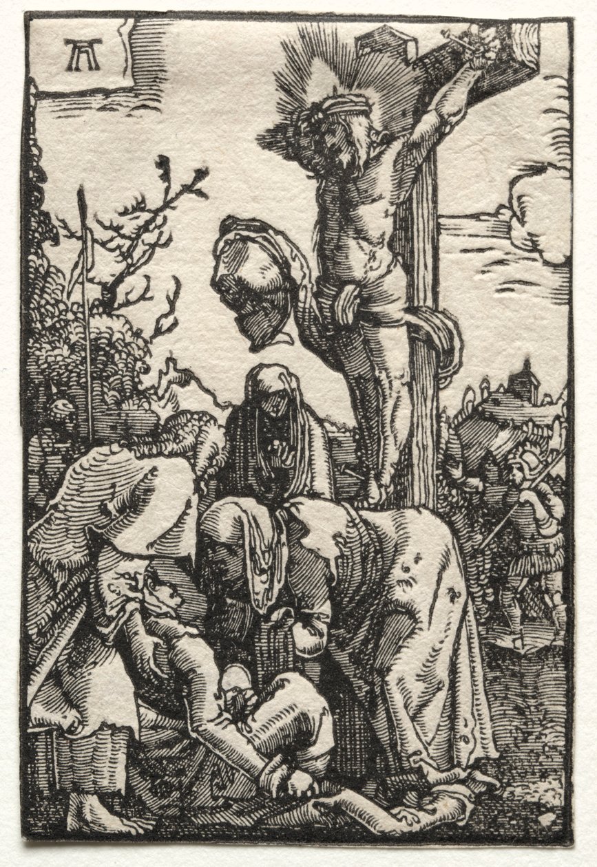 Människans fall och återlösning: Kristus på korset, ca. 1515. av Albrecht Altdorfer