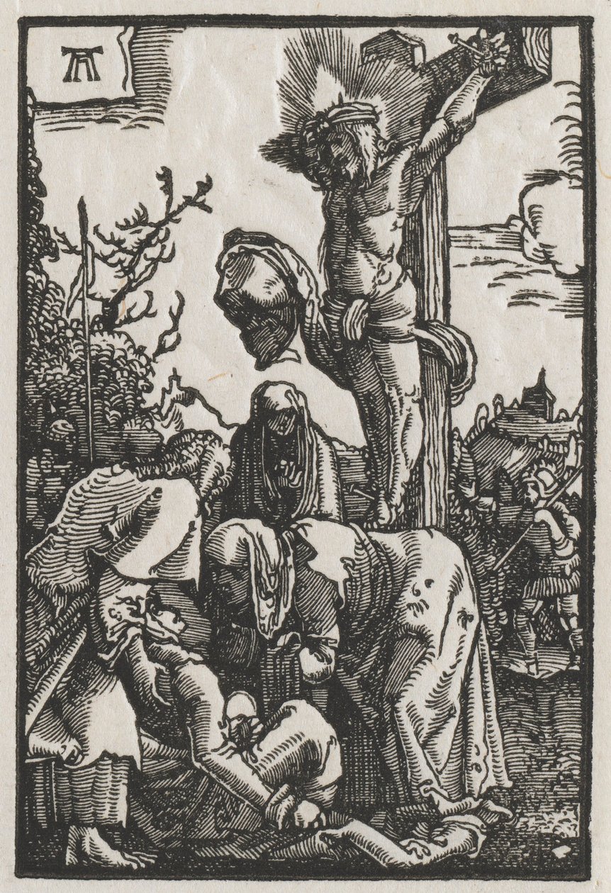 Människans fall och återlösning: Kristus på korset, ca. 1515. av Albrecht Altdorfer