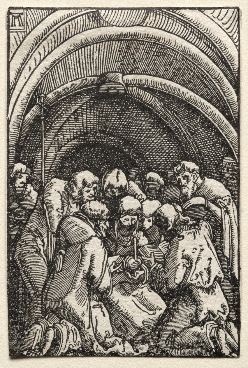 Människans fall och återlösning: Jungfruns död av Albrecht Altdorfer