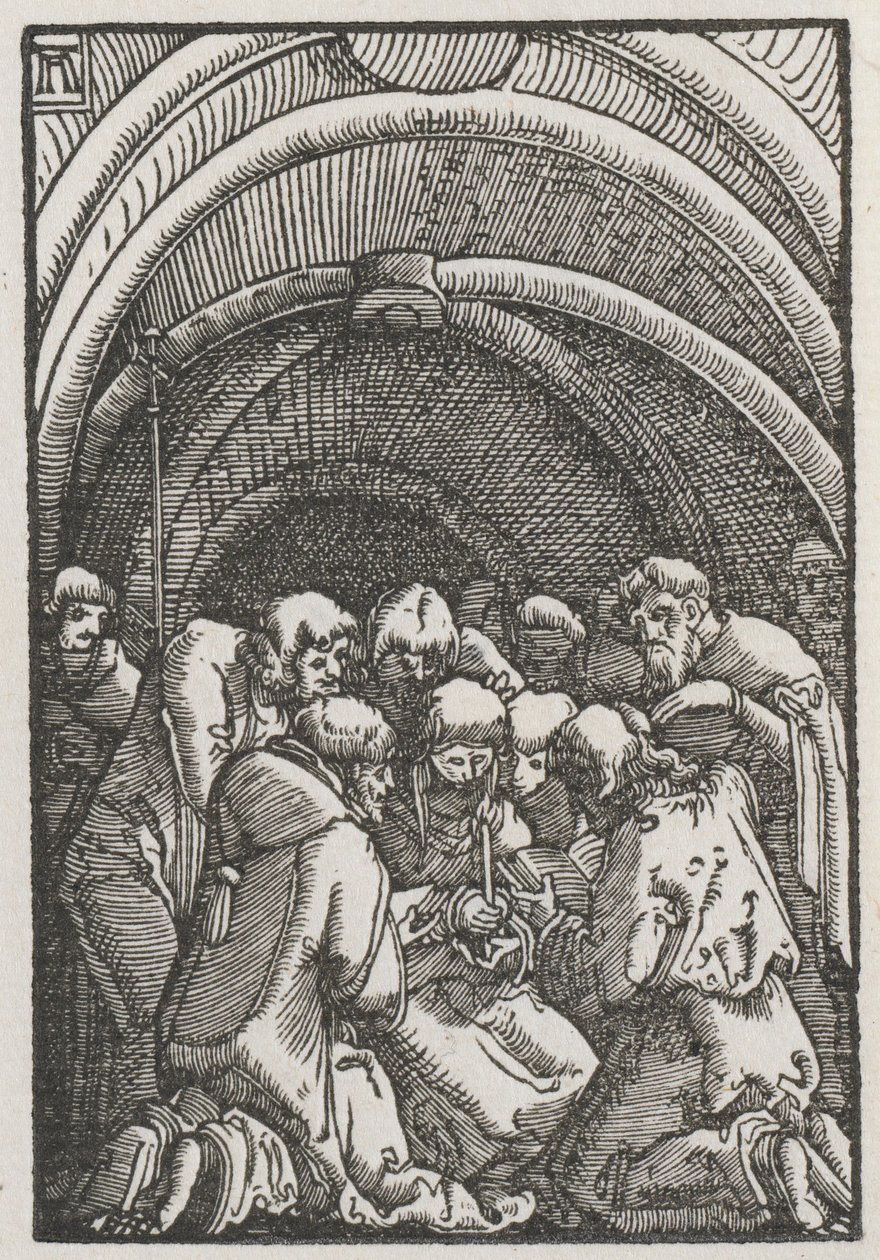Människans fall och återlösning: Jungfruns död av Albrecht Altdorfer