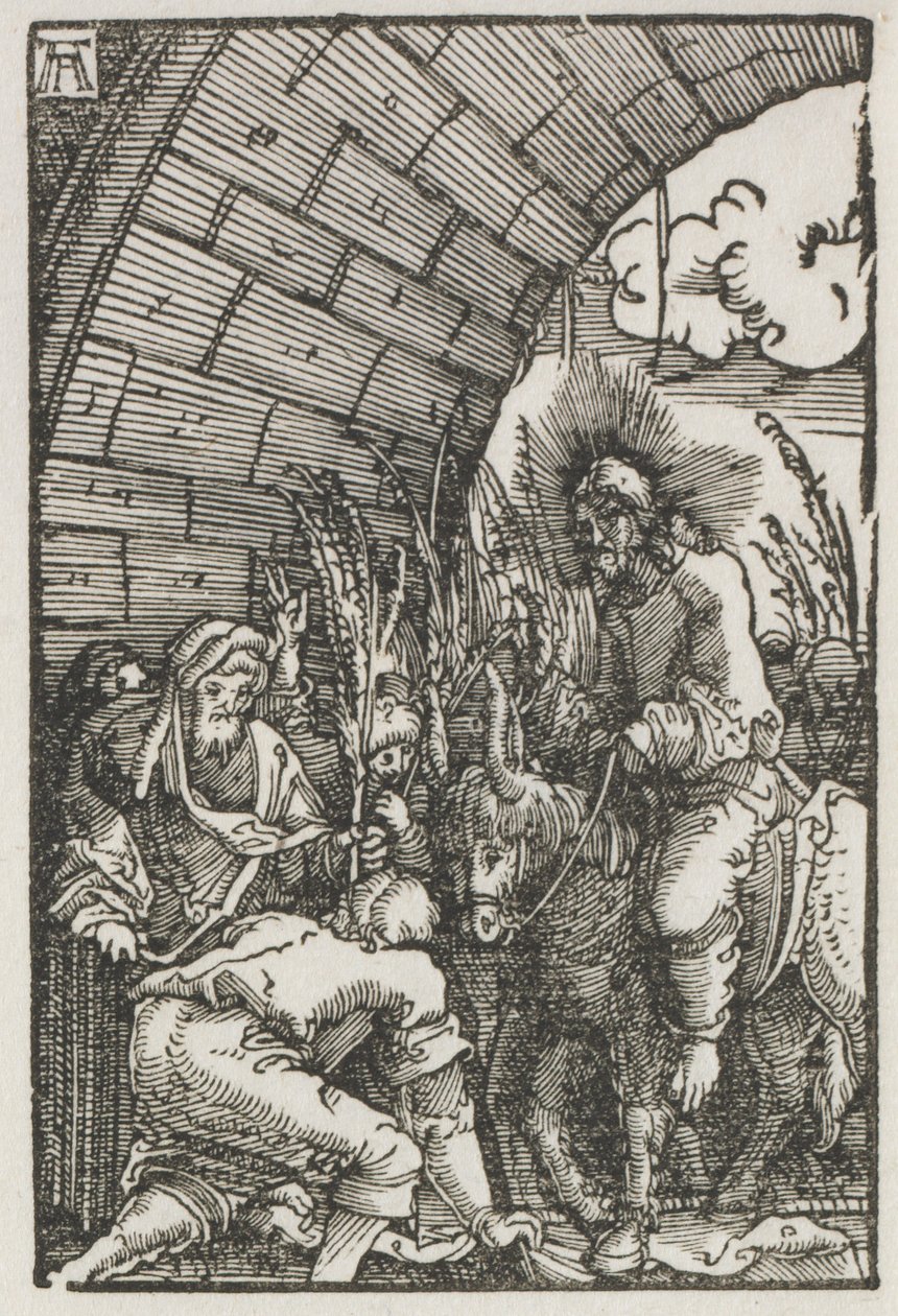 Människans fall och återlösning: Inträdet i Jerusalem av Albrecht Altdorfer