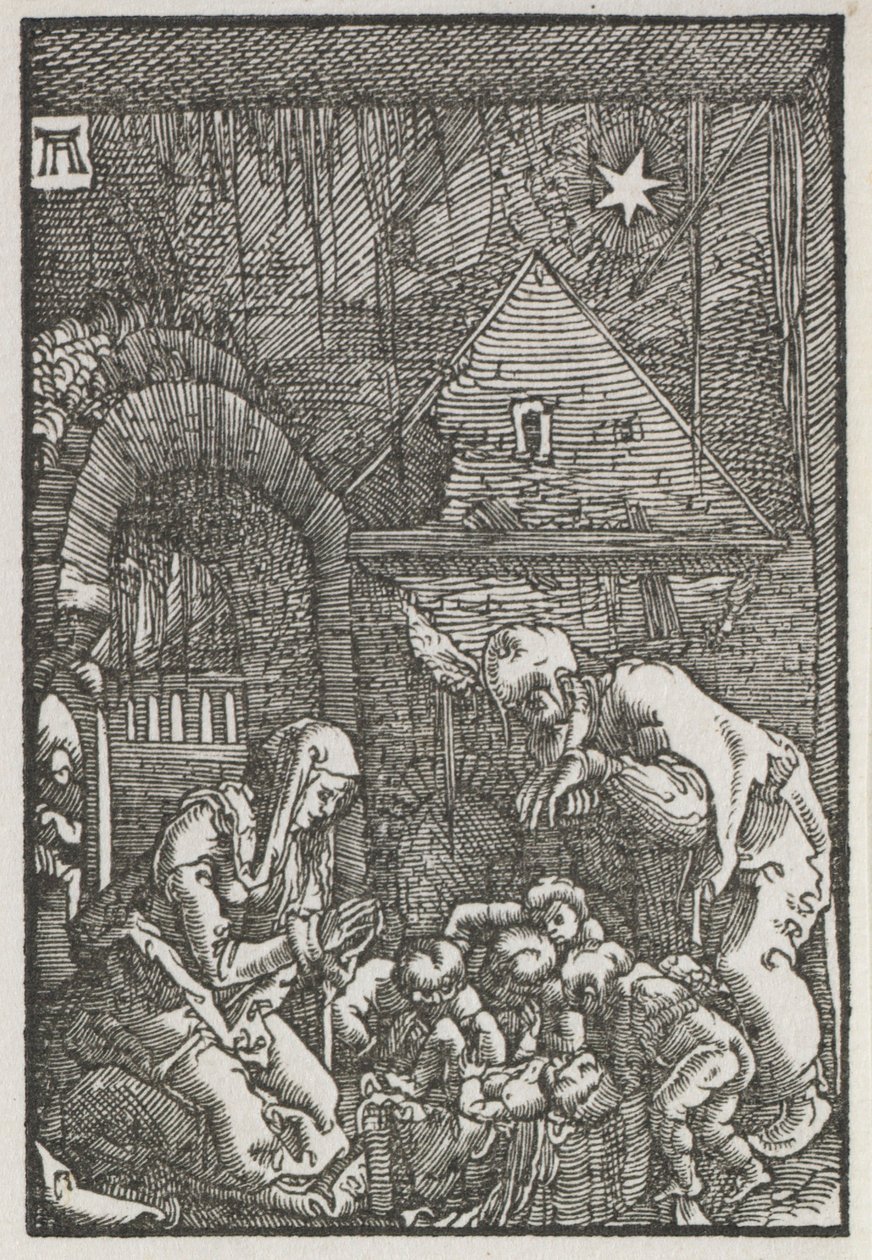 Människans fall och återlösning: Födelsekyrkan, ca. 1515. av Albrecht Altdorfer