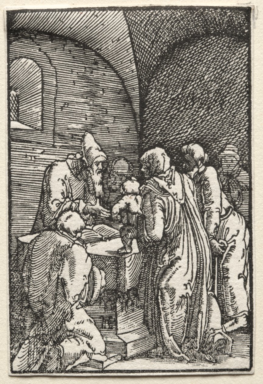 Människans fall och återlösning: Presentationen av Kristus i templet av Albrecht Altdorfer