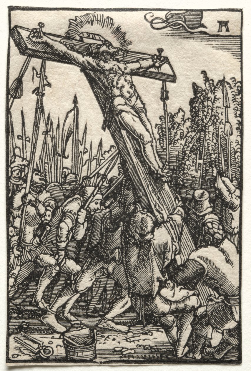Människans fall och återlösning: Korsets höjning av Albrecht Altdorfer
