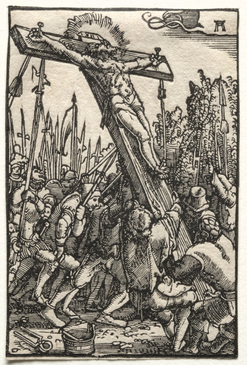 The Fall and Redemption of Man: The Raising of the Cross, ca. 1515. av Albrecht Altdorfer