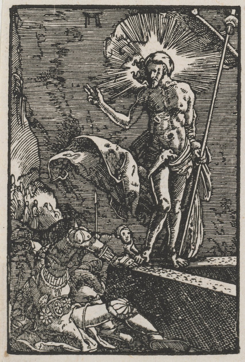 Människans fall och återlösning: Uppståndelsen av Albrecht Altdorfer