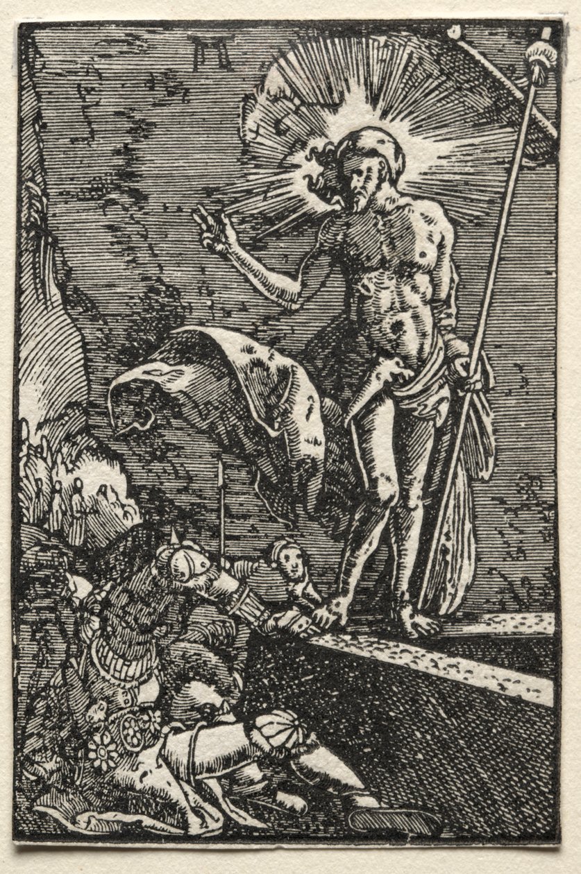 Människans fall och återlösning: Uppståndelsen, ca. 1515. av Albrecht Altdorfer