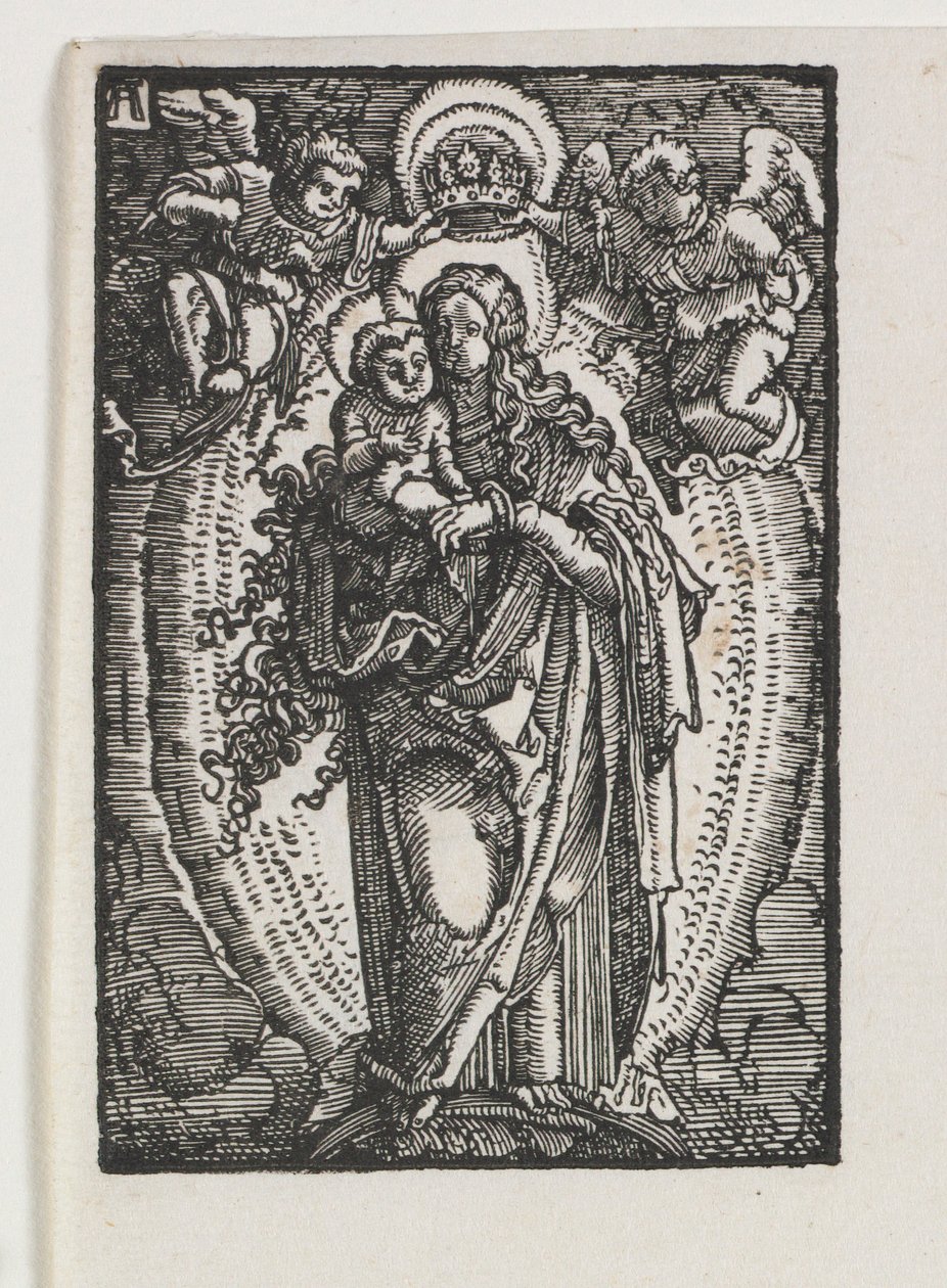 Människans fall och återlösning: Jungfrun som himlens drottning, ca. 1513. av Albrecht Altdorfer