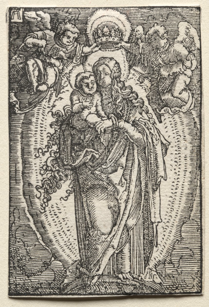 Människans fall och återlösning: Jungfrun som himlens drottning, ca. 1515. av Albrecht Altdorfer