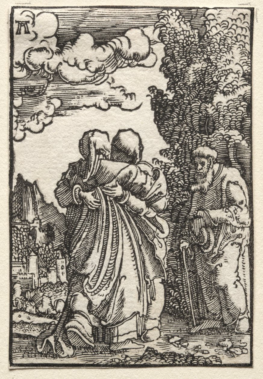 Människans fall och återlösning: Besöket av Albrecht Altdorfer