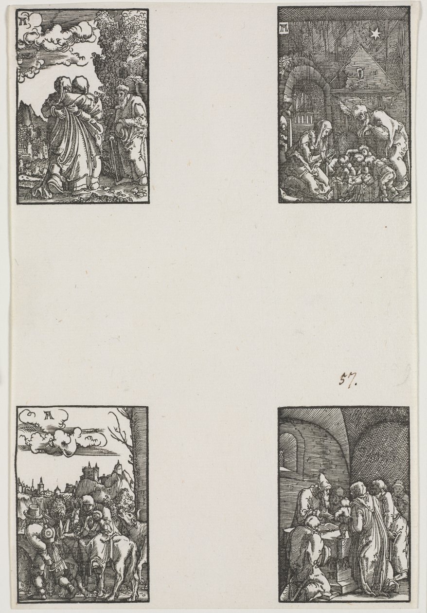 Människans fall och återlösning, ca. 1515. av Albrecht Altdorfer