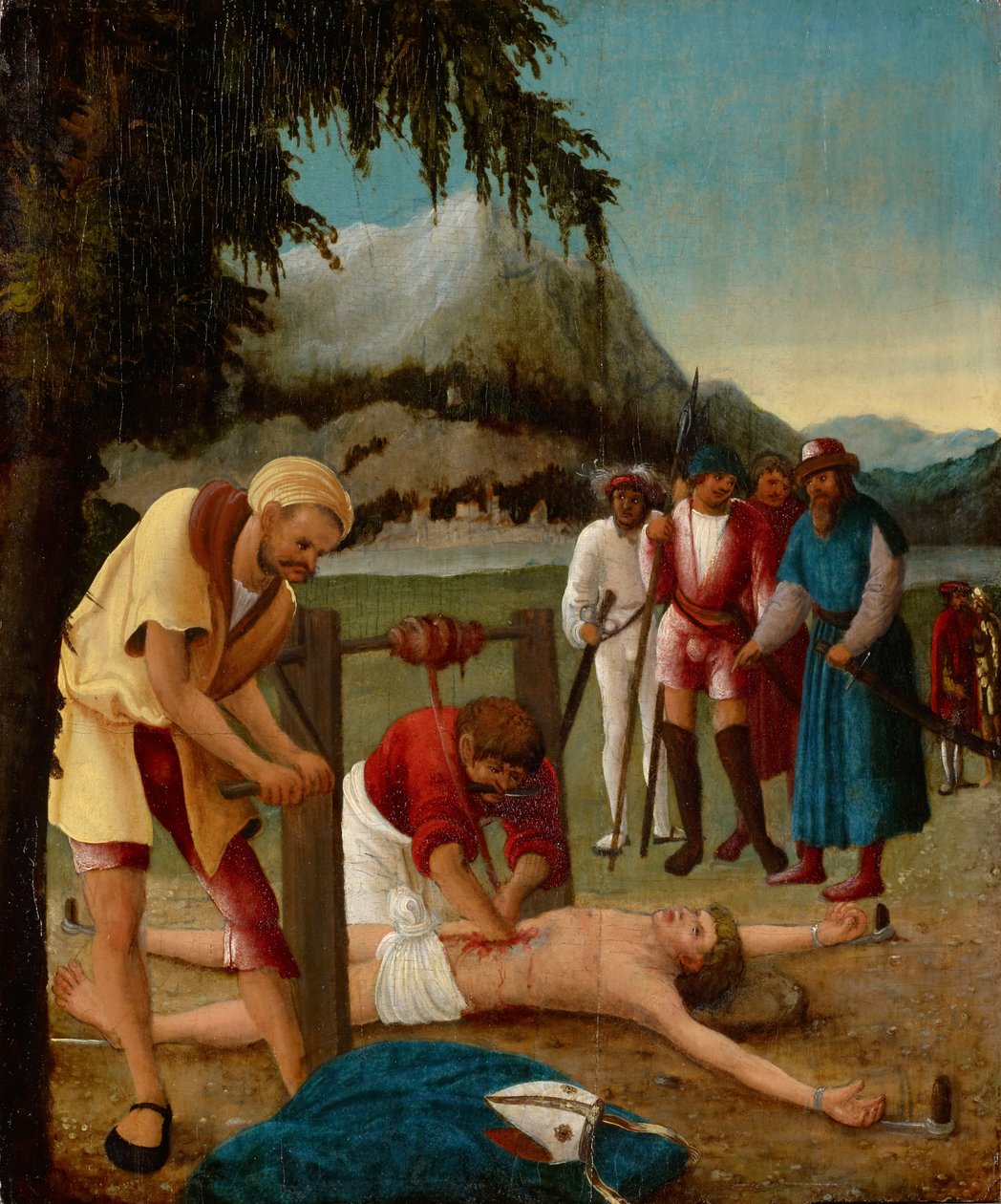 Den helige Erasmuss martyrskap, 1518-20 av Albrecht Altdorfer
