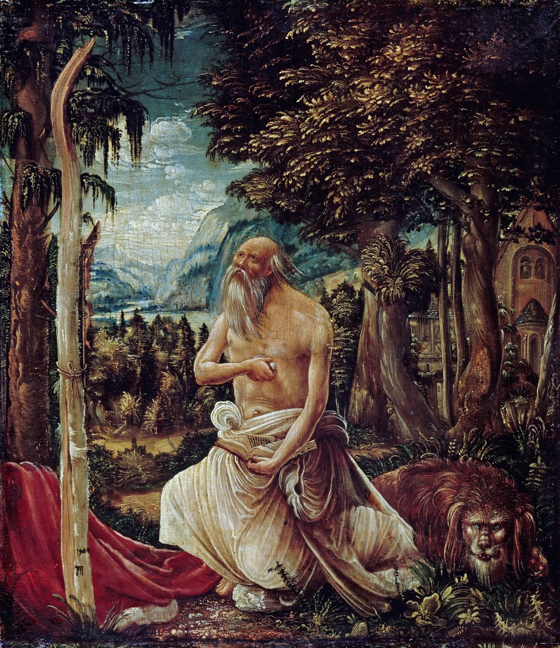 Den ångrande helige Hieronymus, 1507 av Albrecht Altdorfer