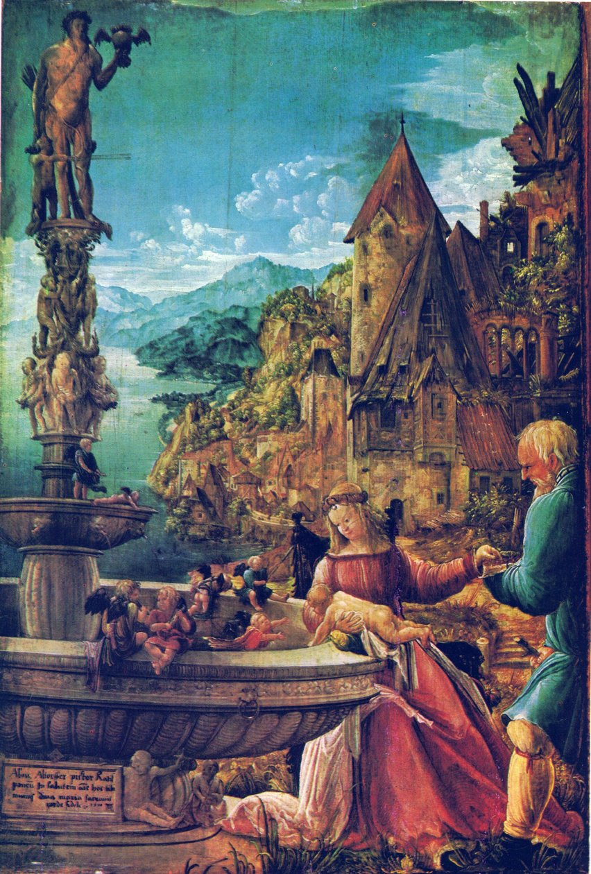 Resten på flykten till Egypten av Albrecht Altdorfer