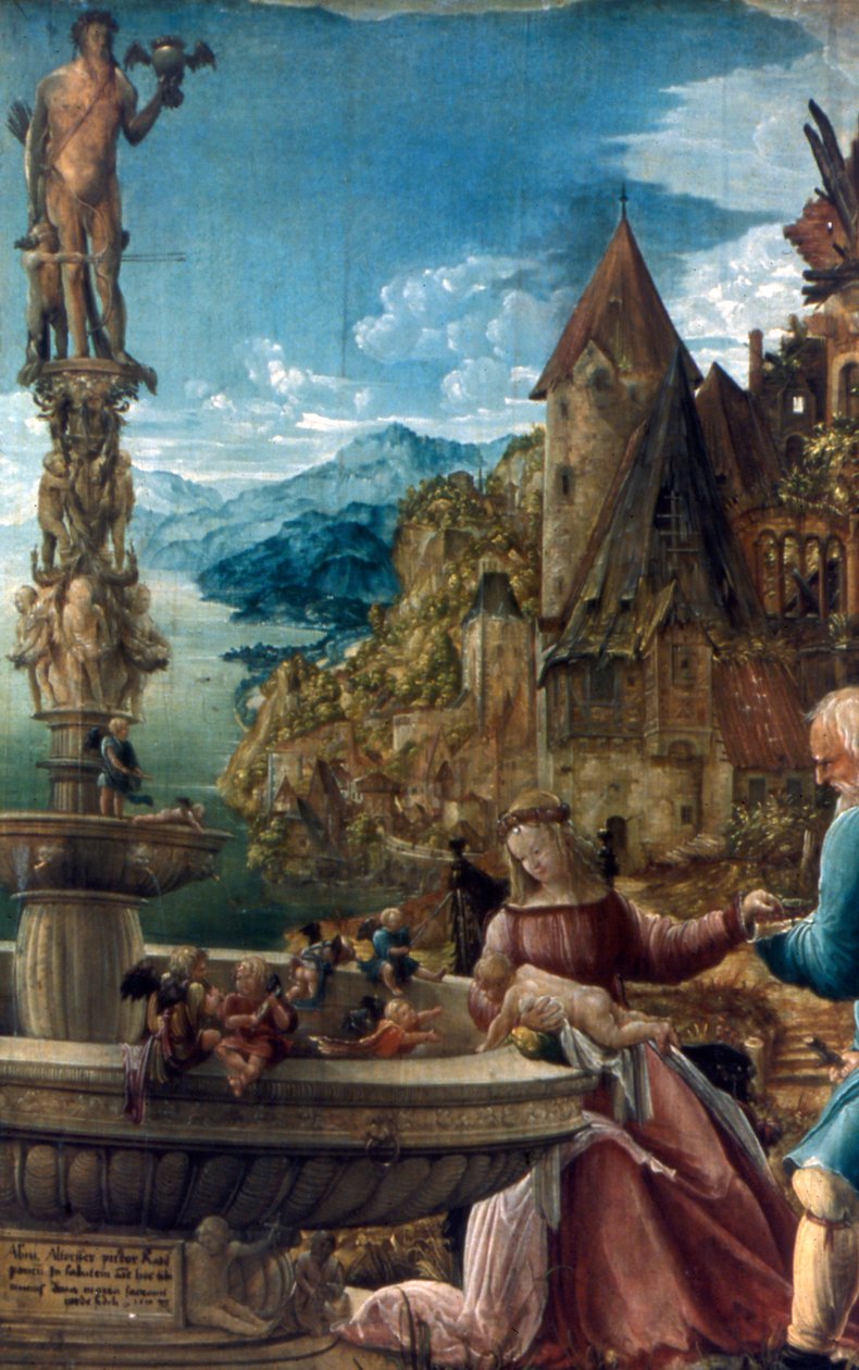 Resten på flykten till Egypten, 1510 av Albrecht Altdorfer