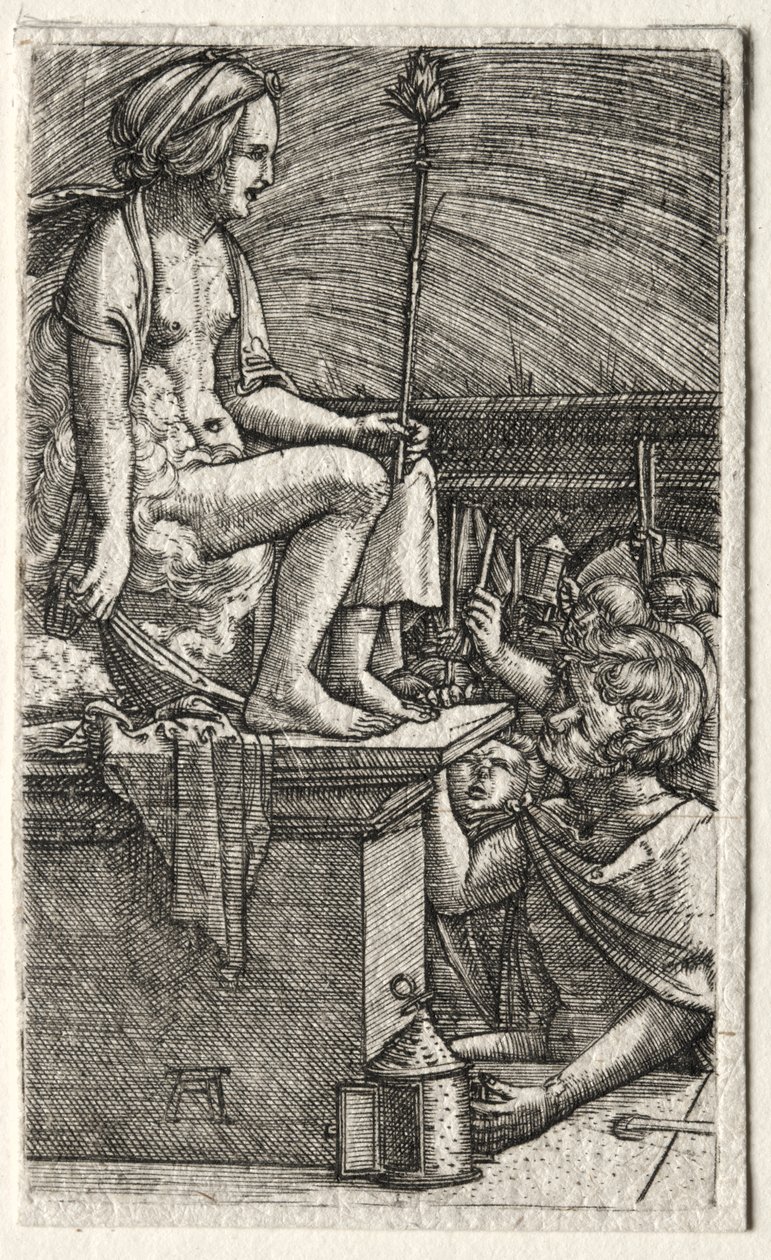 Den romerska kurtisanen eller The Revenge of the Sorcerer Virgil av Albrecht Altdorfer