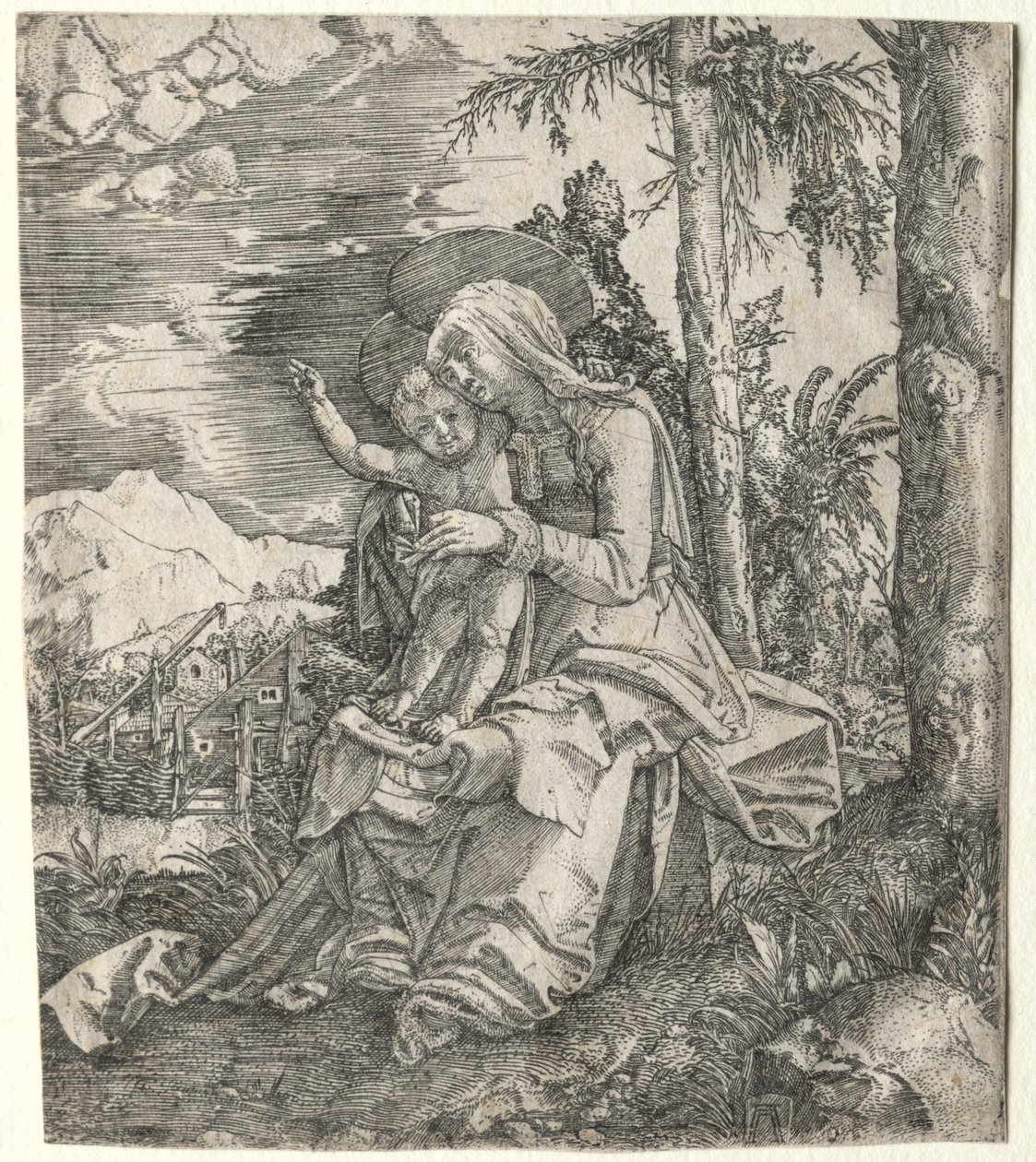 Jungfrun i ett landskap av Albrecht Altdorfer