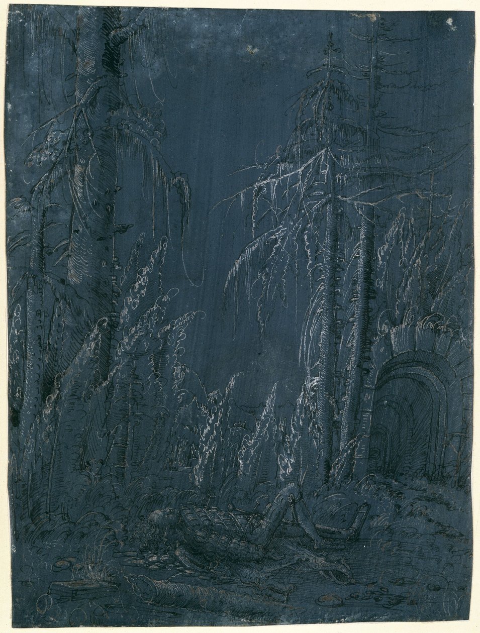 Död Pyramus av Albrecht Altdorfer