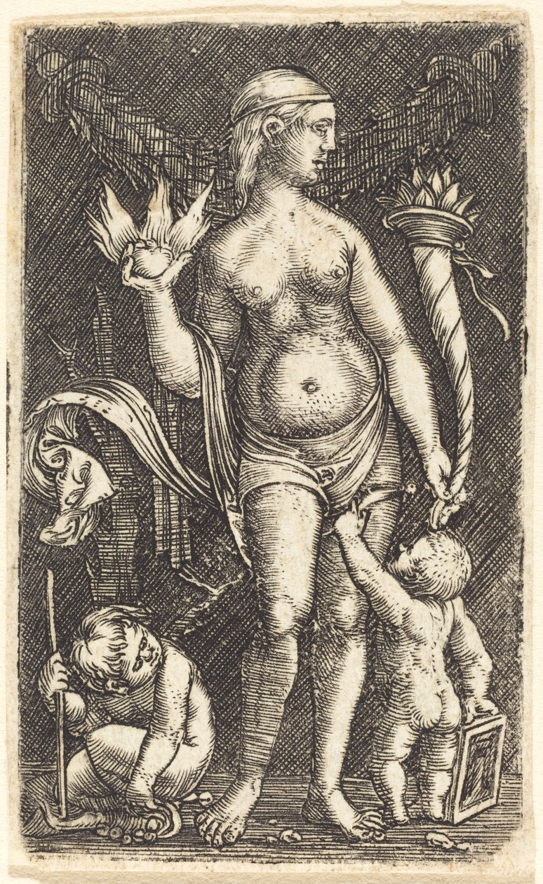 Venus och Cupids av Albrecht Altdorfer