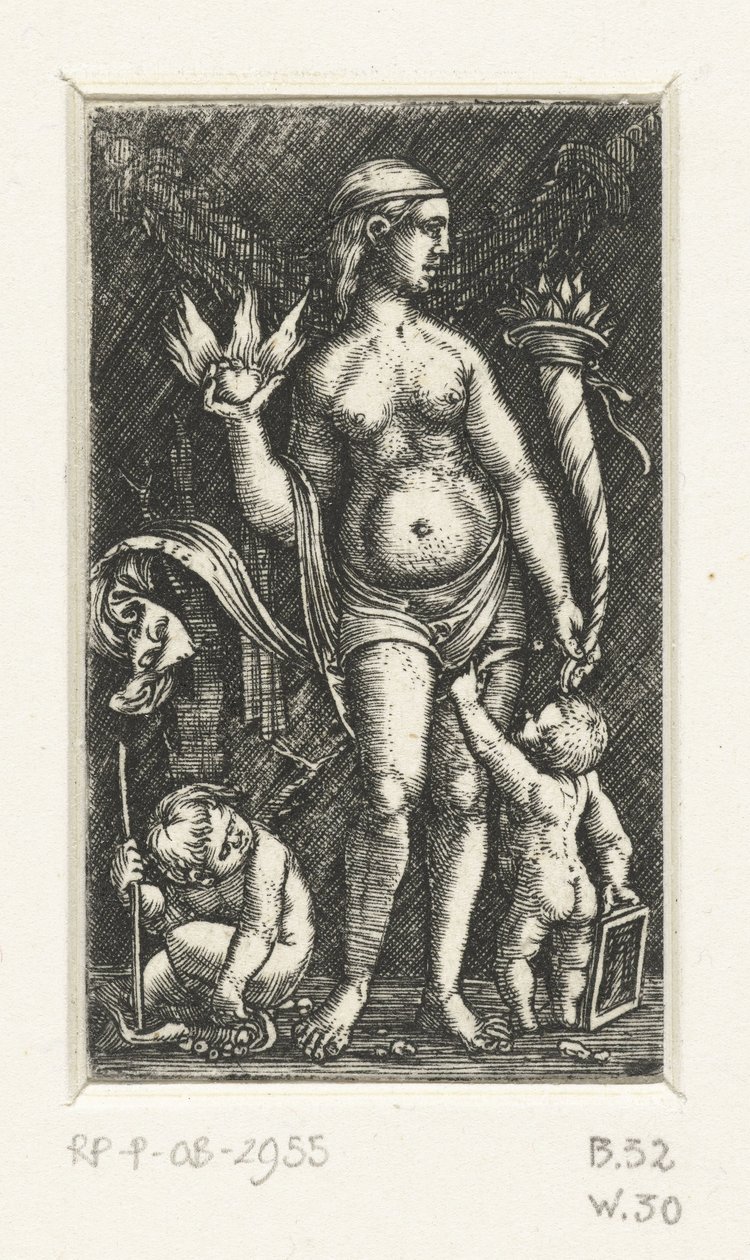 Venus med två putti av Albrecht Altdorfer