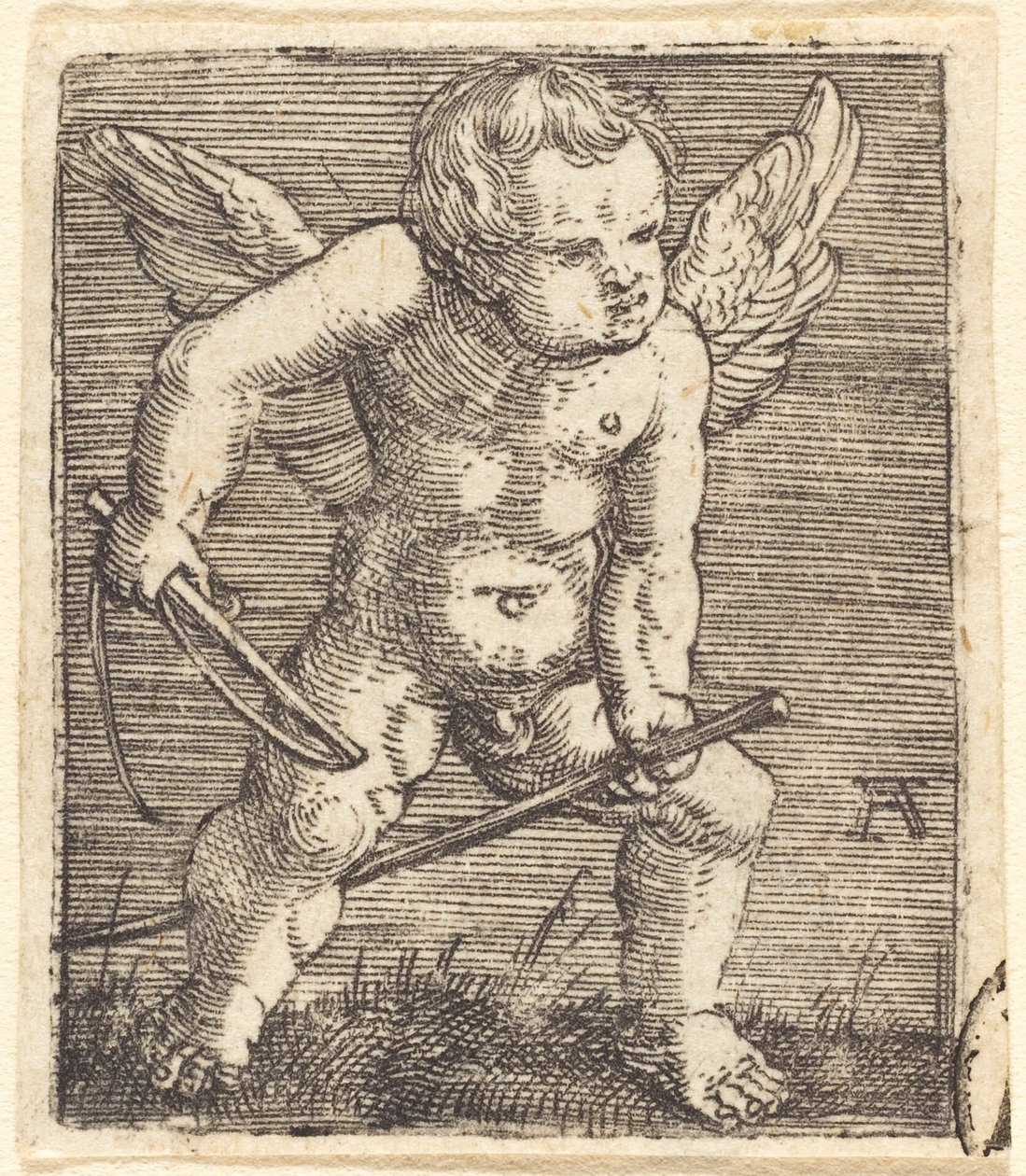Bevingade Genii med hobbyhäst och piska av Albrecht Altdorfer