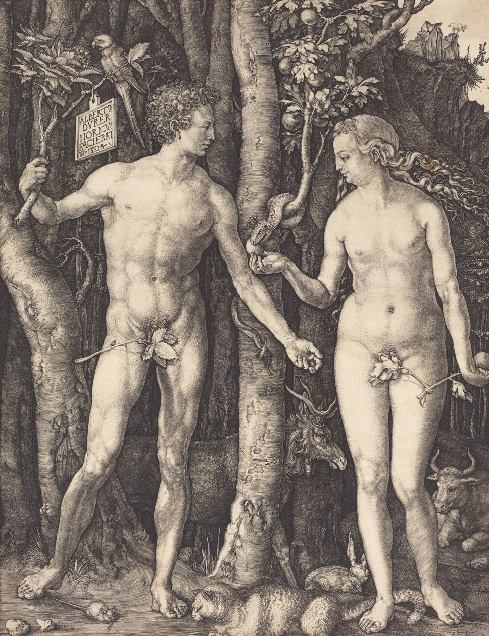 Adam och Eva, 1504. av Albrecht Dürer