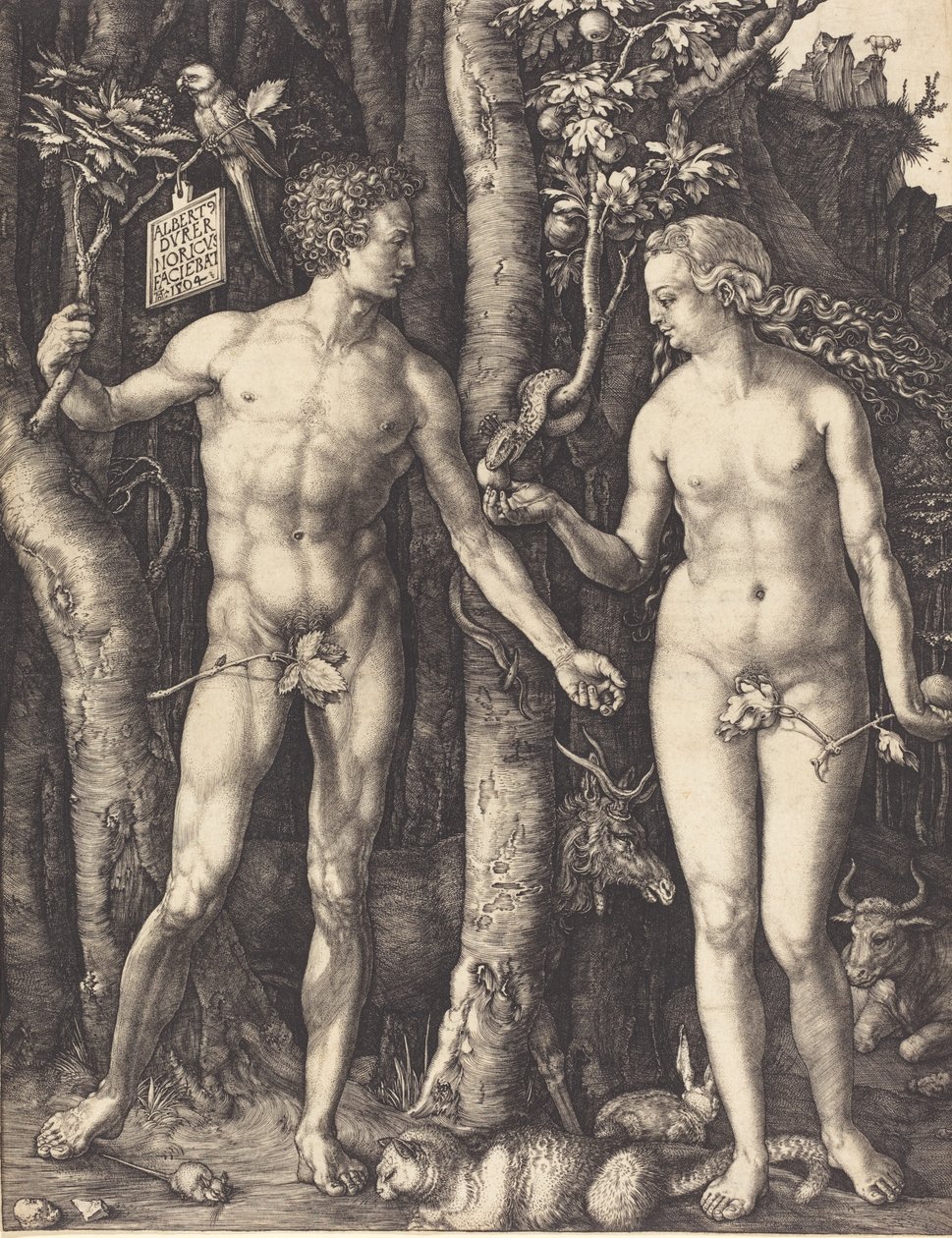 Adam och Eva, 1504. av Albrecht Dürer