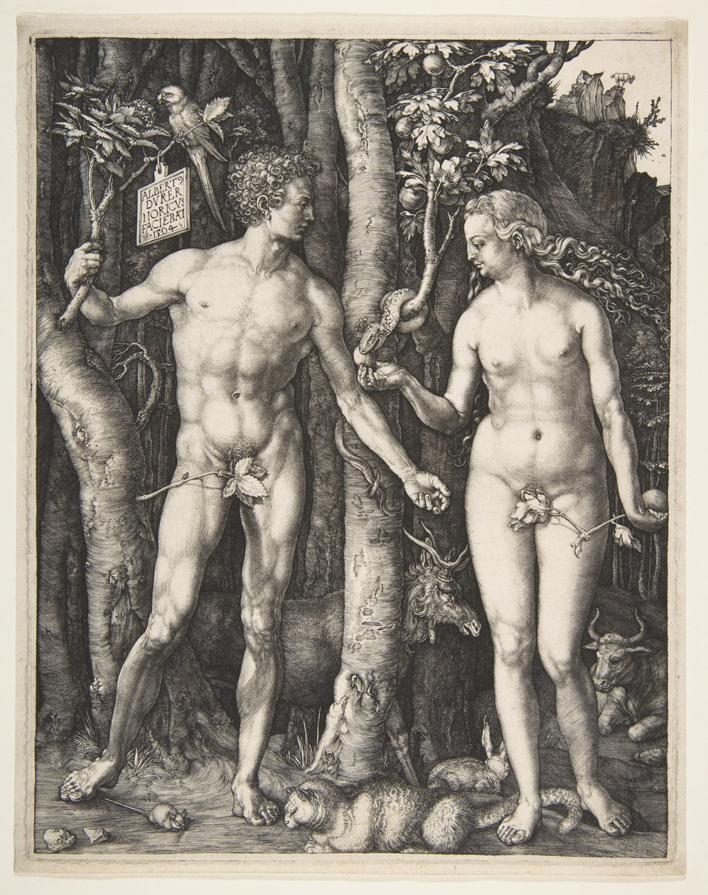 Adam och Eva, 1504 av Albrecht Dürer