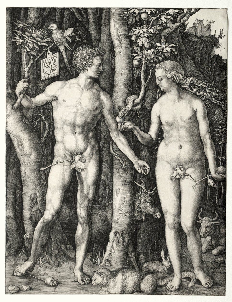 Adam och Eva, 1504. av Albrecht Dürer