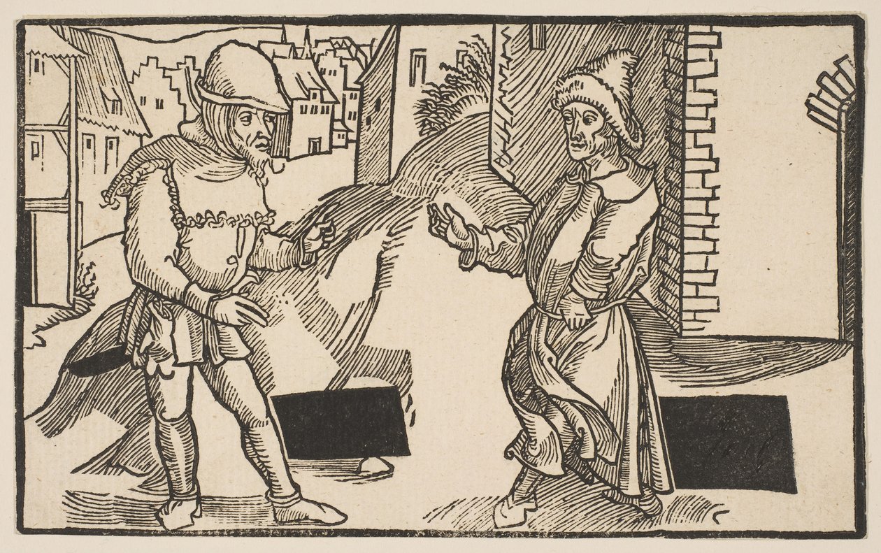 Adelphi, från The Comedie of Terence, 1800-talets nytryck.n.d. av Albrecht Dürer