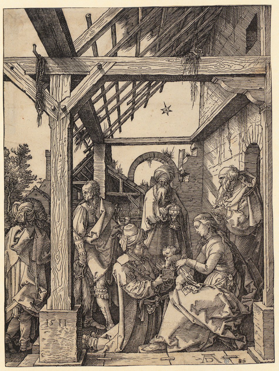 Trehungarnas tillbedjan av Albrecht Dürer
